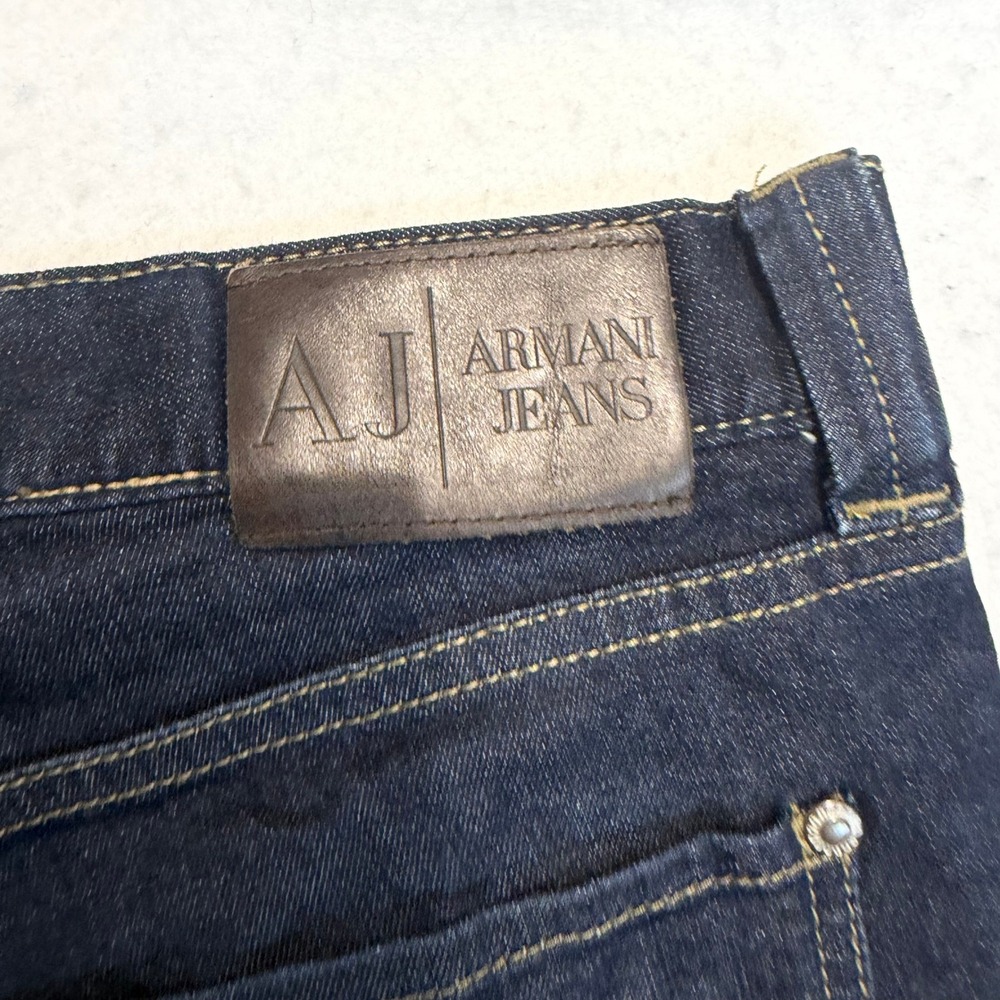 Armani Jeans J05 Regular Jeans Mens 32x32 Dark Wash Straight Leg